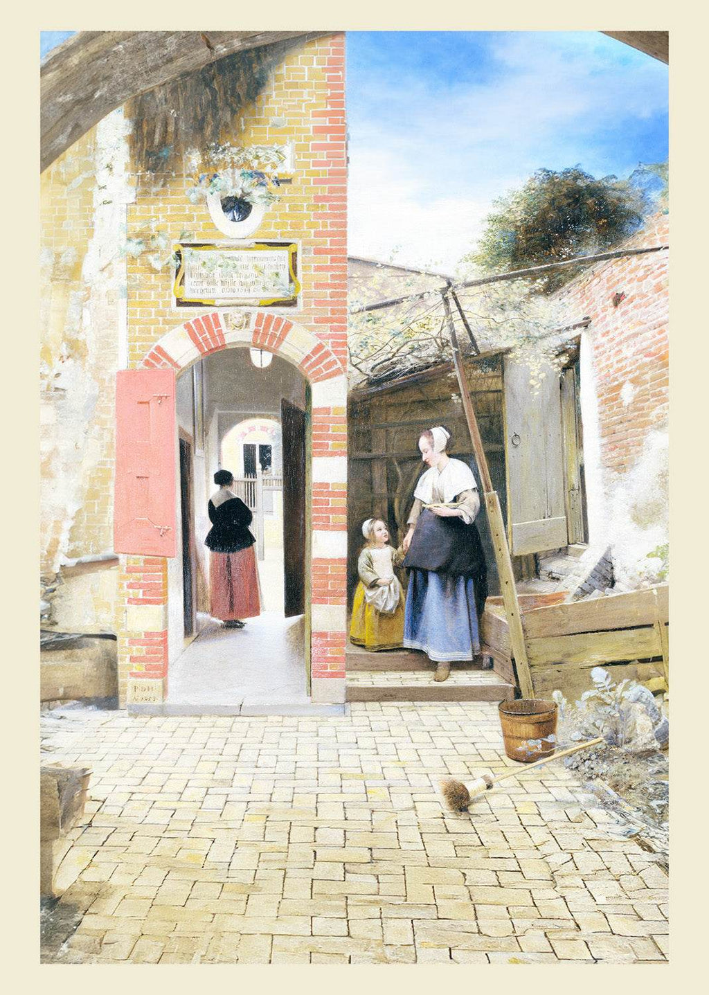 The Courtyard of a House in Delft - Hakyarts