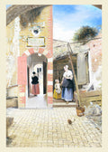The Courtyard of a House in Delft - Hakyarts