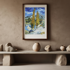 Vincent Van Gogh - Peupliers à Saint-Rémy Poster