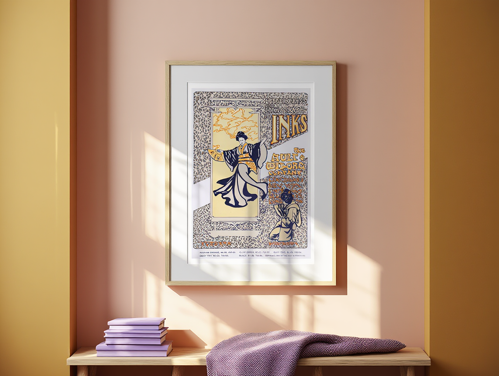 Ault & Wiborg Poster – Vintage Advertising Art Print