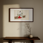 Masked Man from Momoyogusa by Kamisaka Sekka – Japanese Figurative Art Print - Hakyarts