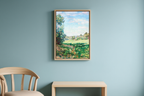 Village sur le Coteau ‘Vallée de Chevreuse’ – Armand Guillaumin Poster | Impressionist Countryside Landscape Art Print