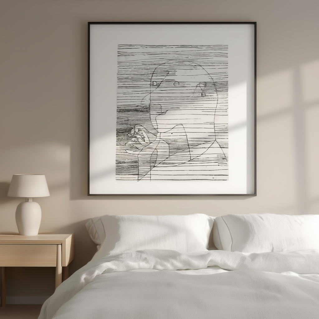 Old Man Counting (1929) by Paul Klee – Surrealist Modern Art Print - Hakyarts