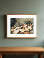 Rideau, Cruchon et Compotier – Paul Cézanne Poster | Post-Impressionist Still Life Art Print