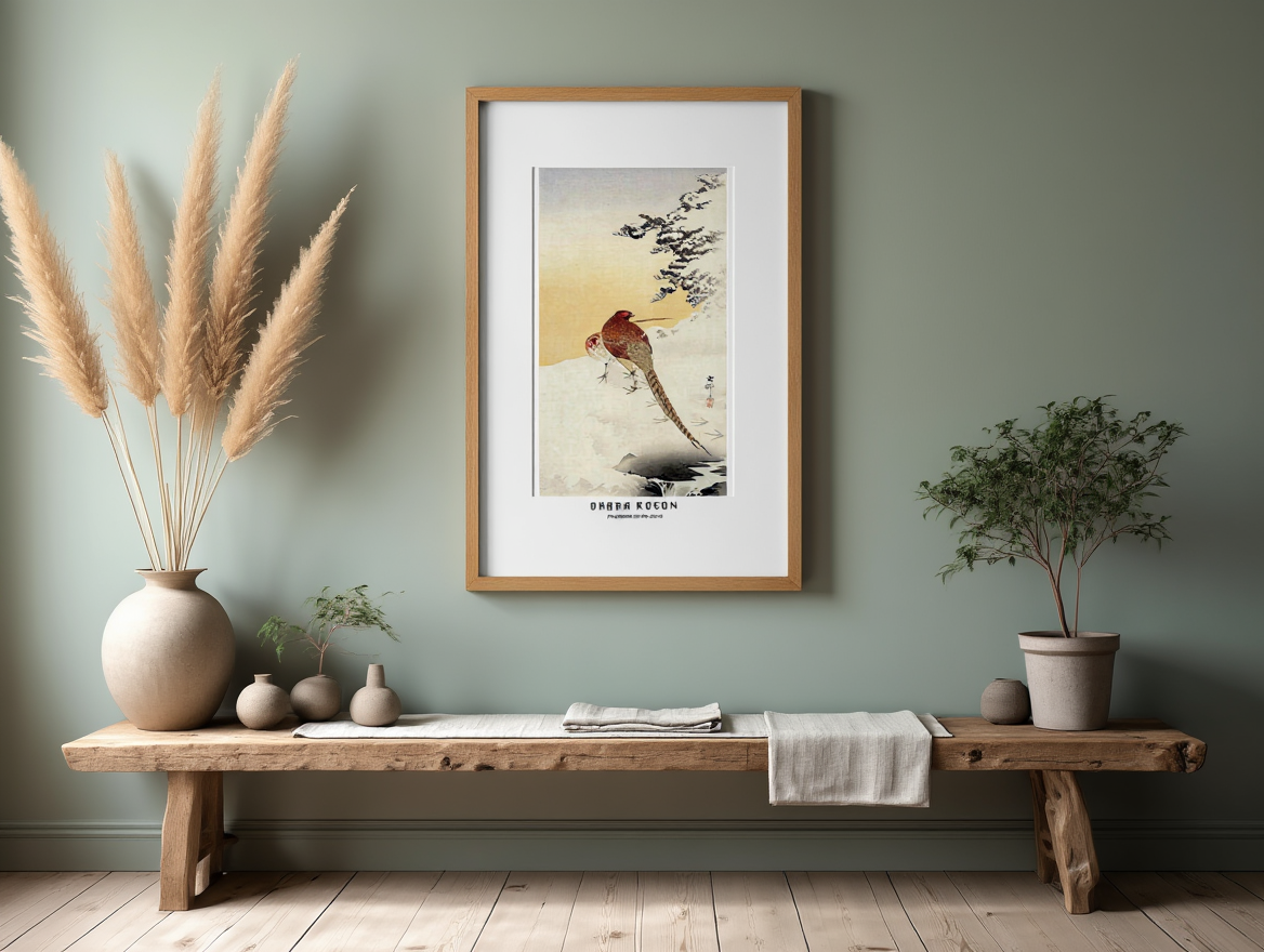 Ohara Koson - Pheasants on the Snow