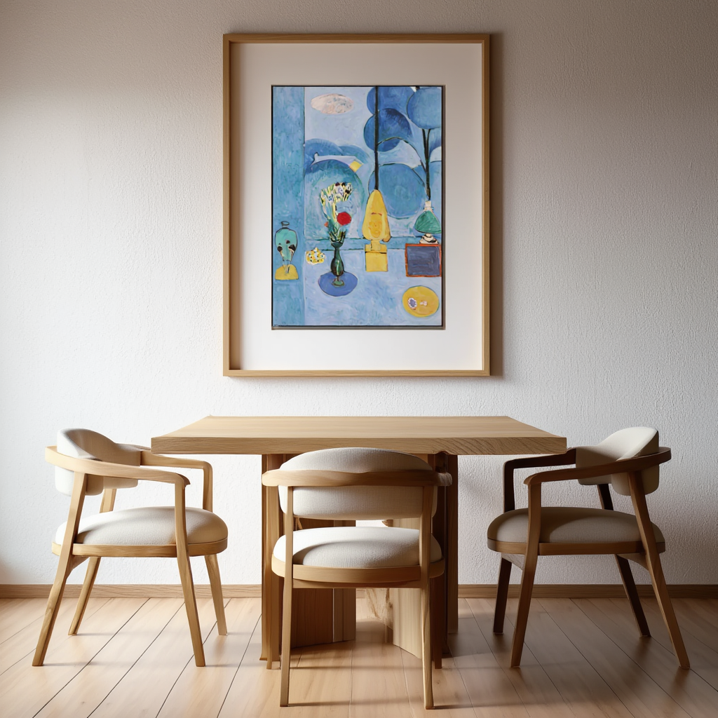 Henri Matisse – La Glace sans Tain (The Blue Window) Poster | Modern Art Print for Home Decor