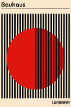 Rød Bauhaus – Geometrisk Abstraktion