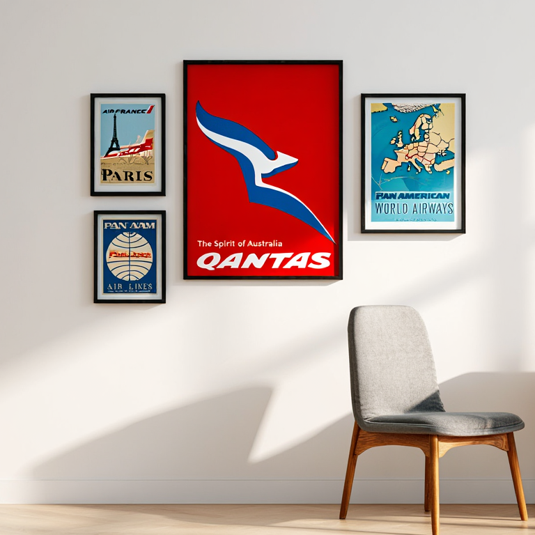 Wanderlust Posters – 4-Piece Travel Wall Art Set