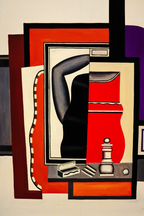 Set of 3 Dumpfes Rot, Konstruktion IV & La femme à la toilette – Modernist & Abstract Art Prints - Hakyarts