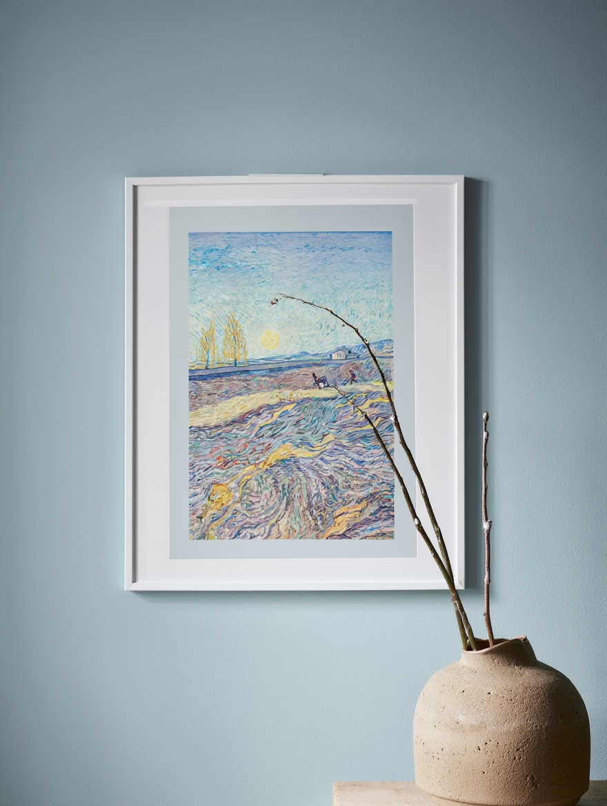 Laboureur Dans Un Champ