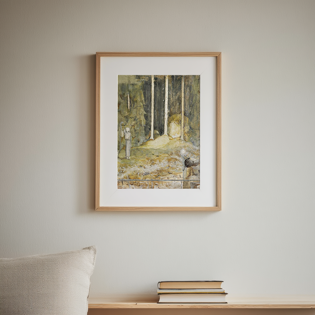 Brother Martin by John Bauer (1913) – Nordic Fairy Tale Illustration