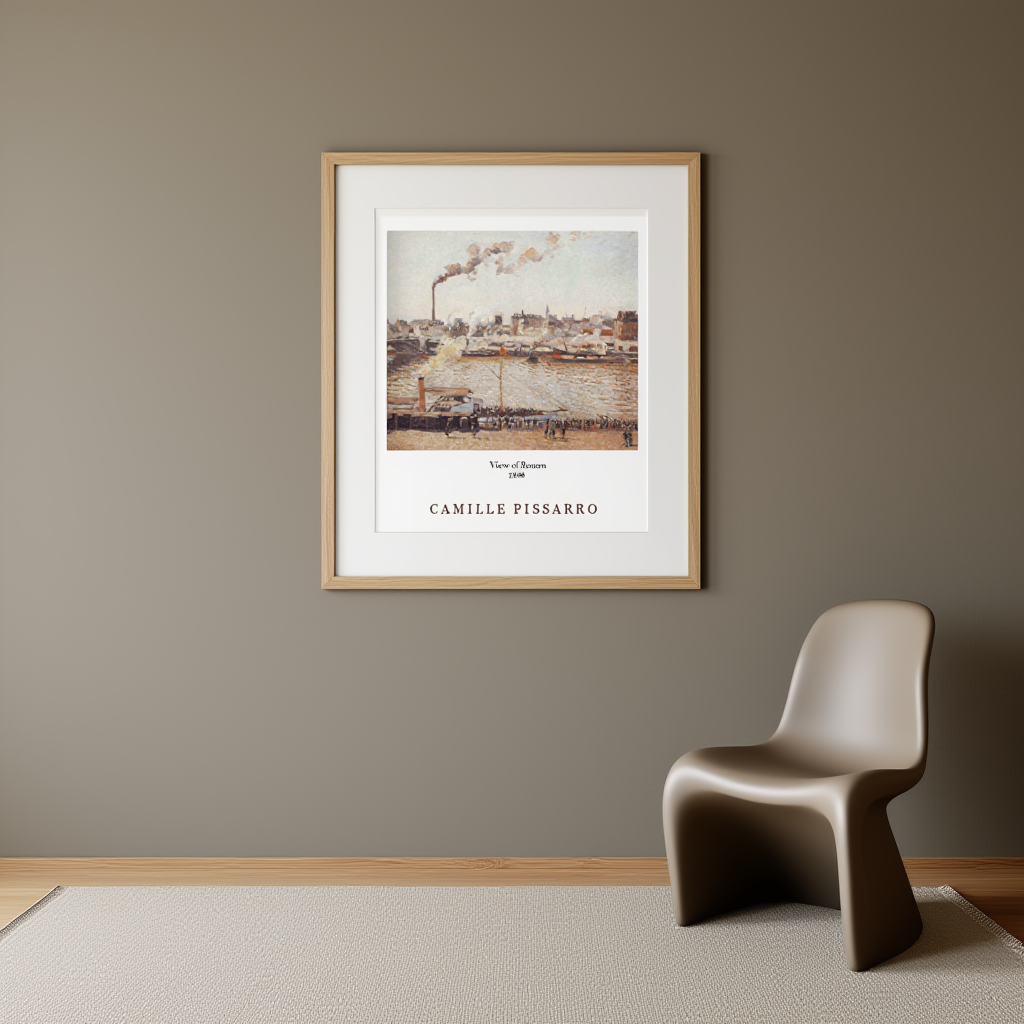 Camille Pissarro - View of Rouen Poster