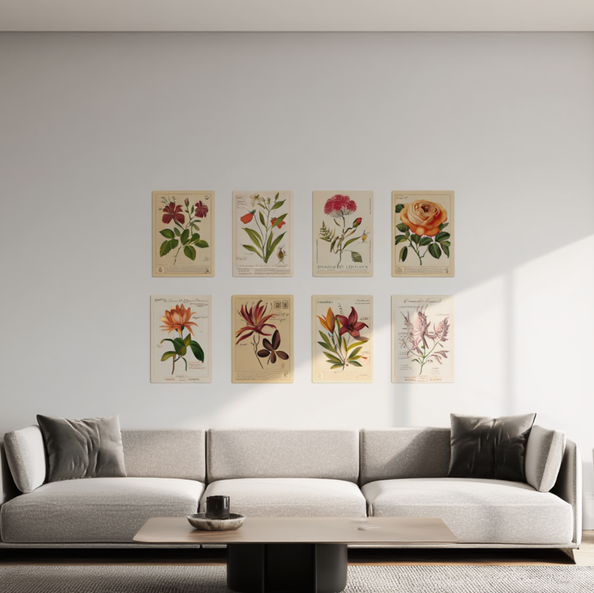 Botanical Serenity – Set of 6 Art Prints
