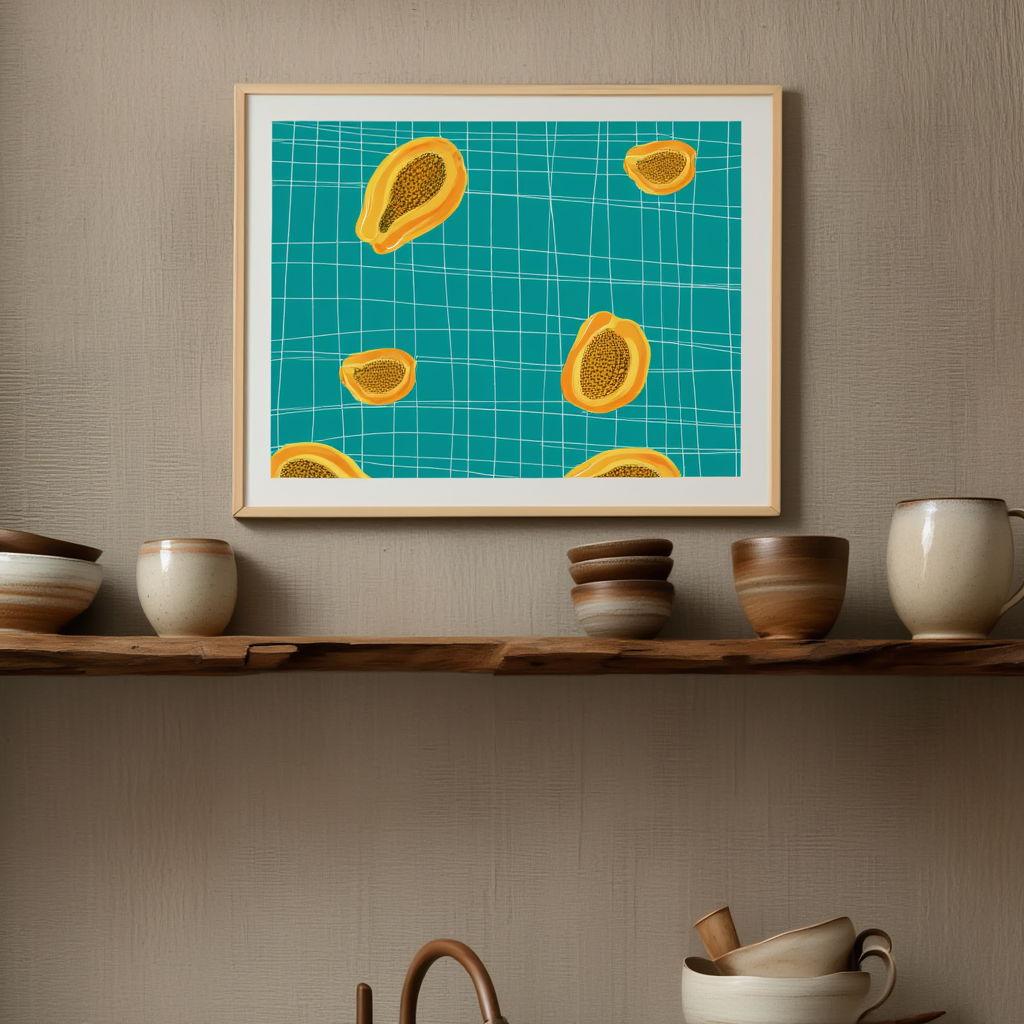 Gorgeous Papaya Poster