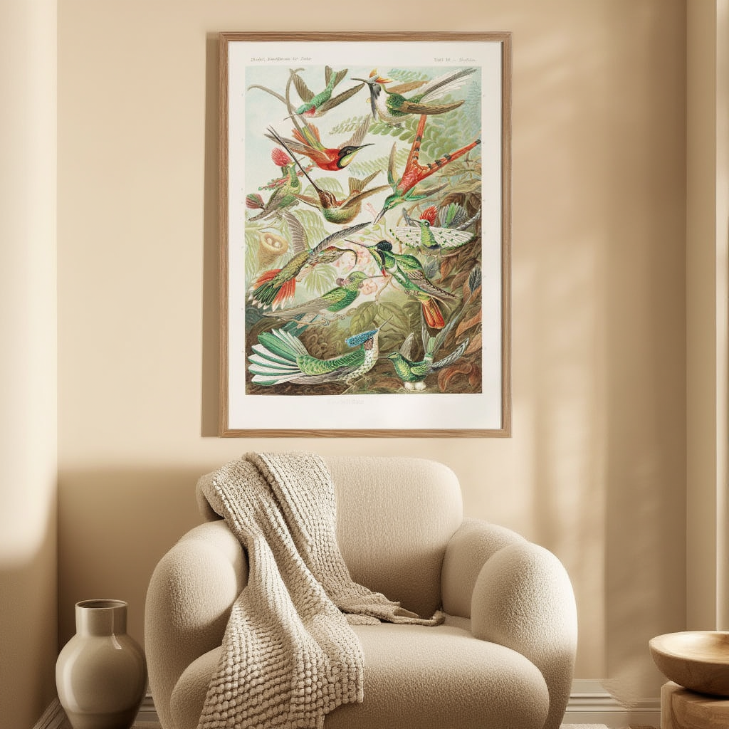 Trochilidae “Kolibris” by Ernst Haeckel – Scientific Ornithology Art Print