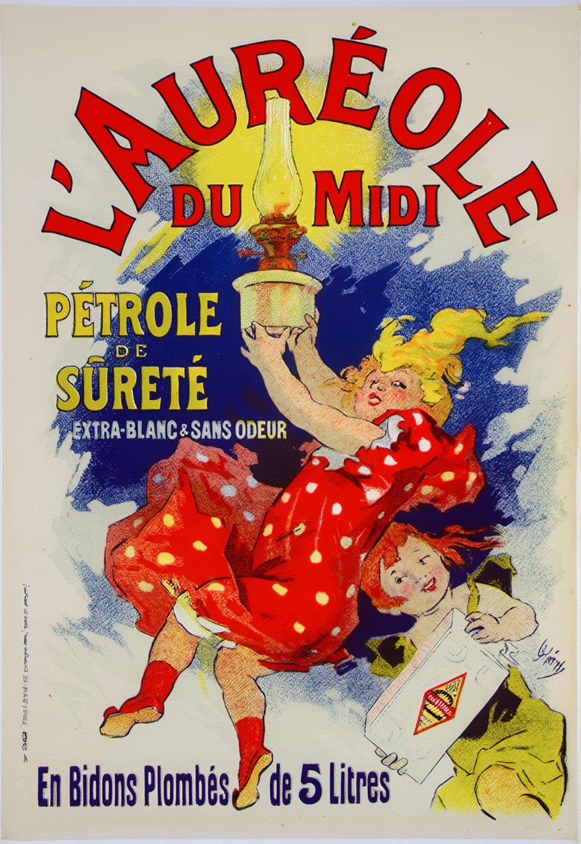 L’Auréole du Midi Poster by Jules Chéret – Belle Époque French Advertising Art Print