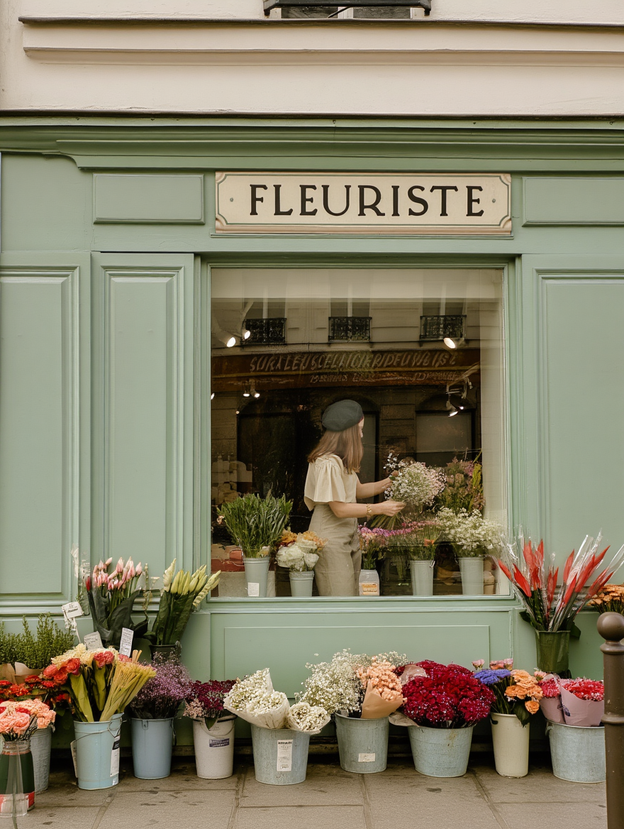 Geometric Abstract Positivity – Green Tones