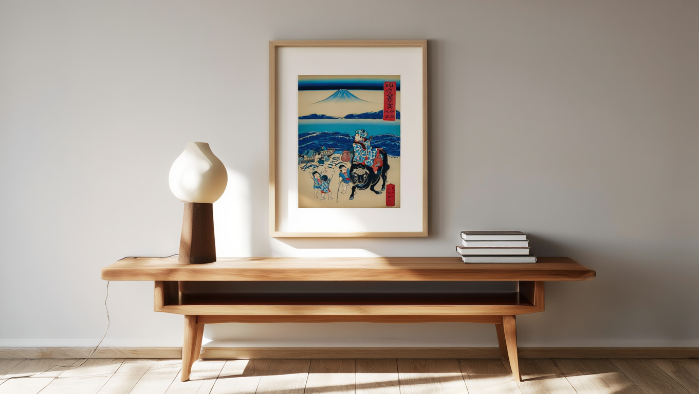 Utagawa Kuniyoshi – Sagami: Fisherman Unloading Bonito | Japanese Ukiyo-e Art Print