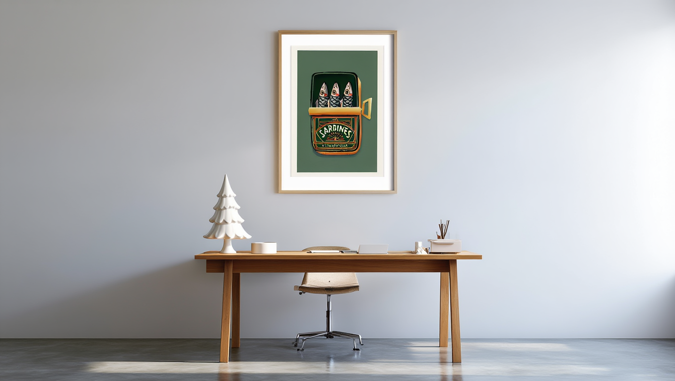 Vintage Sardines & Olive Oil – Single Print