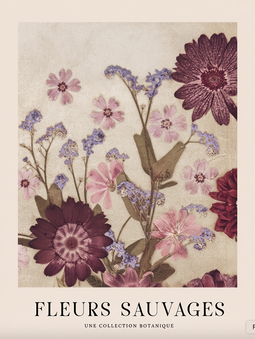 Floral Harmony – 6 Botanical Prints | Mix & Match Wall Art Collection
