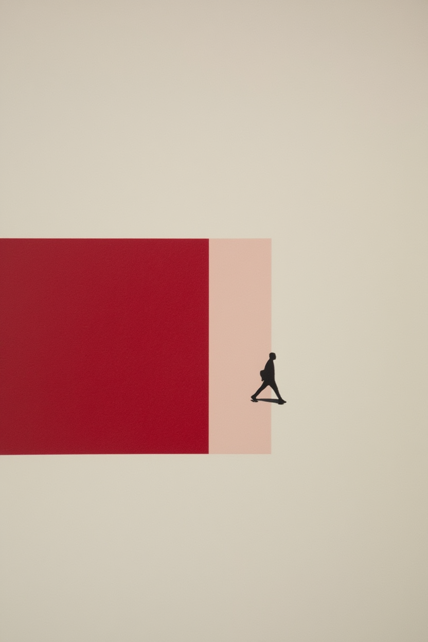 After Work – Perspective Minimalist Art Print for Modern Interiors