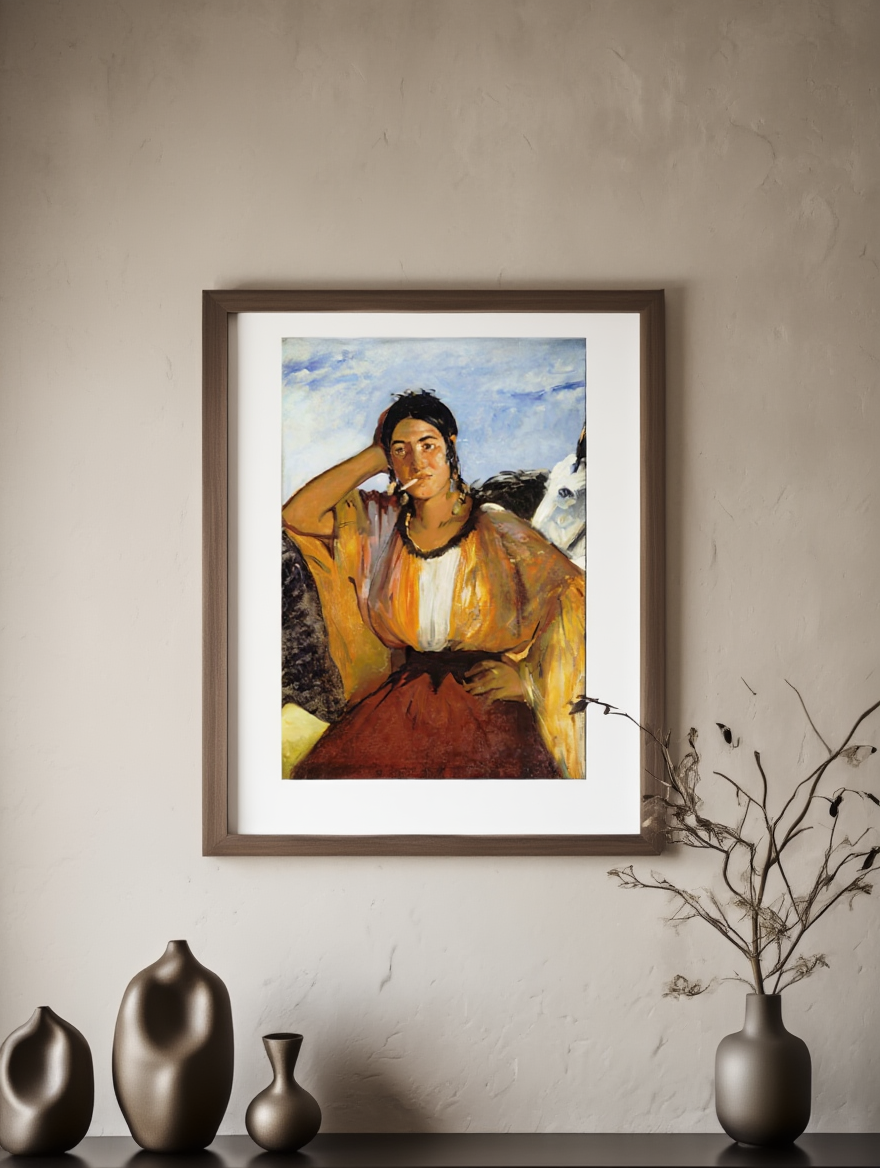Édouard Manet – Gypsy with a Cigarette – Iconic Realist Art Print