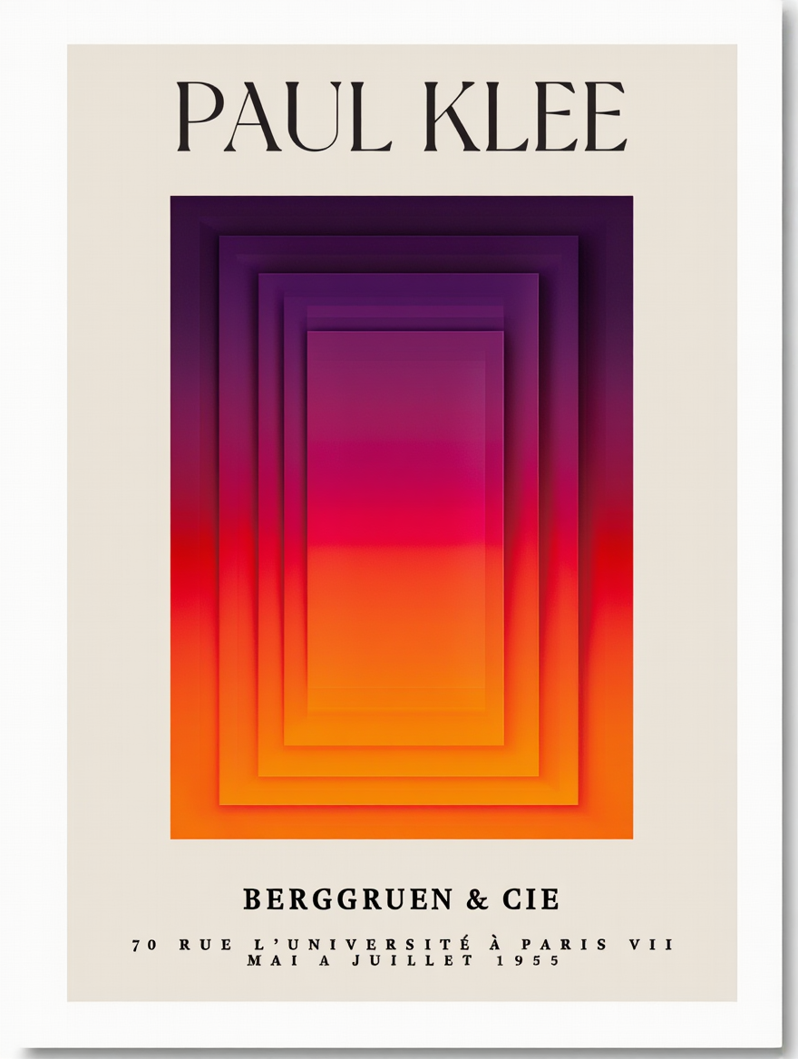 Paul Klee Modern Abstract Wall Art – Minimalist Colorful Canvas Prints, Mix & Match 9 Designs, Home & Bedroom Decor