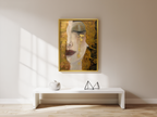 Vintage Soul – Textured Portrait Collage Art Print – Unique Mixed Media Poster