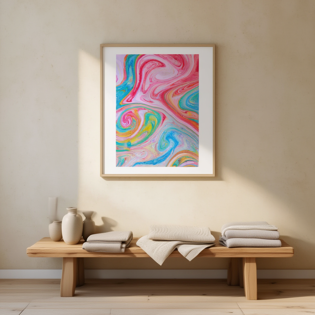 Electric Gelato – Bold Abstract Colorful Wall Art Print