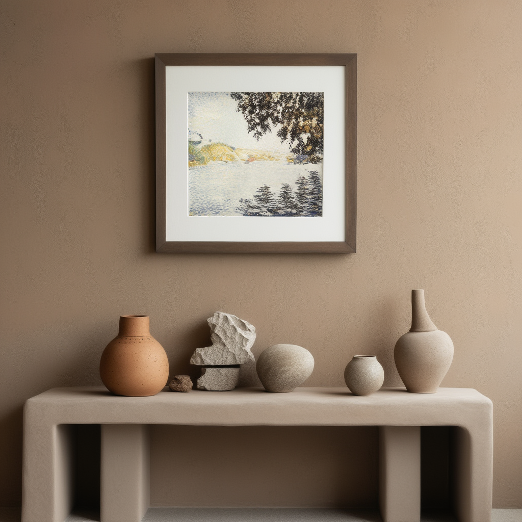 Paul Signac - View of the Seine at Herblay Poster