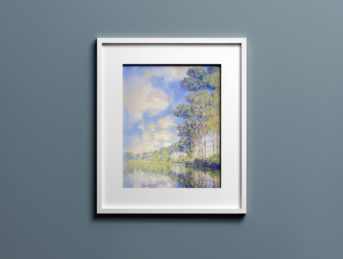 Claude Monet – Poplars on the Epte | Iconic Impressionist Landscape Art Print