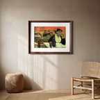 Night Café at Arles – Paul Gauguin Poster | Post-Impressionist Interior & Symbolist Art Print - Hakyarts