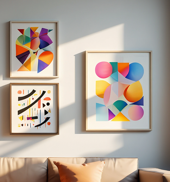 Klee & Kandinsky Wall Art – Dining Room Set of 3