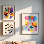 Klee & Kandinsky Wall Art – Dining Room Set of 3 - Hakyarts