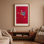 Dumpfes Rot by Wassily Kandinsky (1927) – Abstract Modernist Art Print