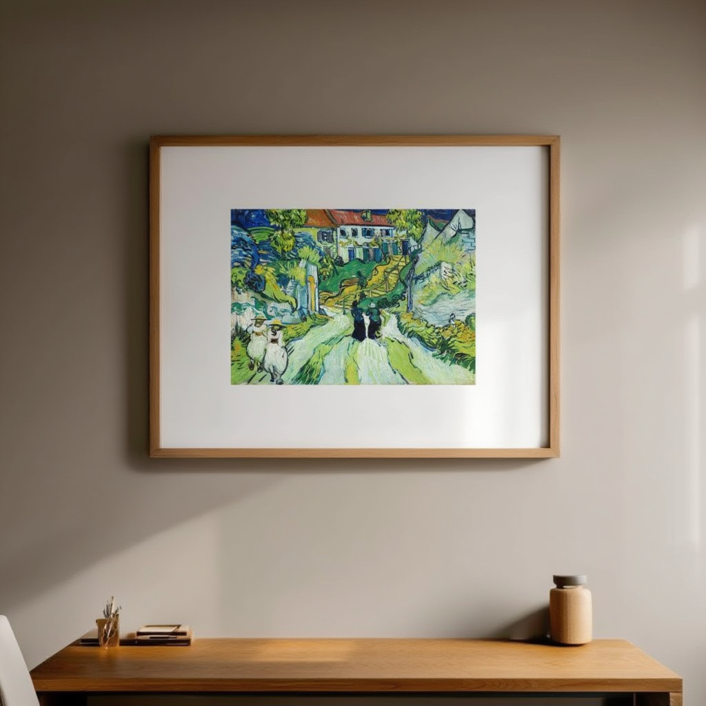 Vincent Van Gogh - Stairways at Auvers Poster