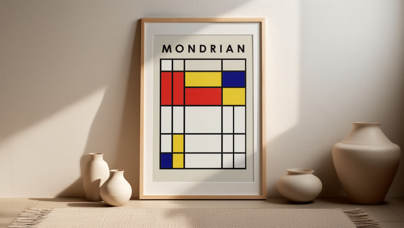 Mondrian – Geometric Abstract Art Print