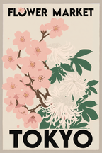 4 Flower Market City Prints – Colorful Travel & Home Wall Art - Hakyarts
