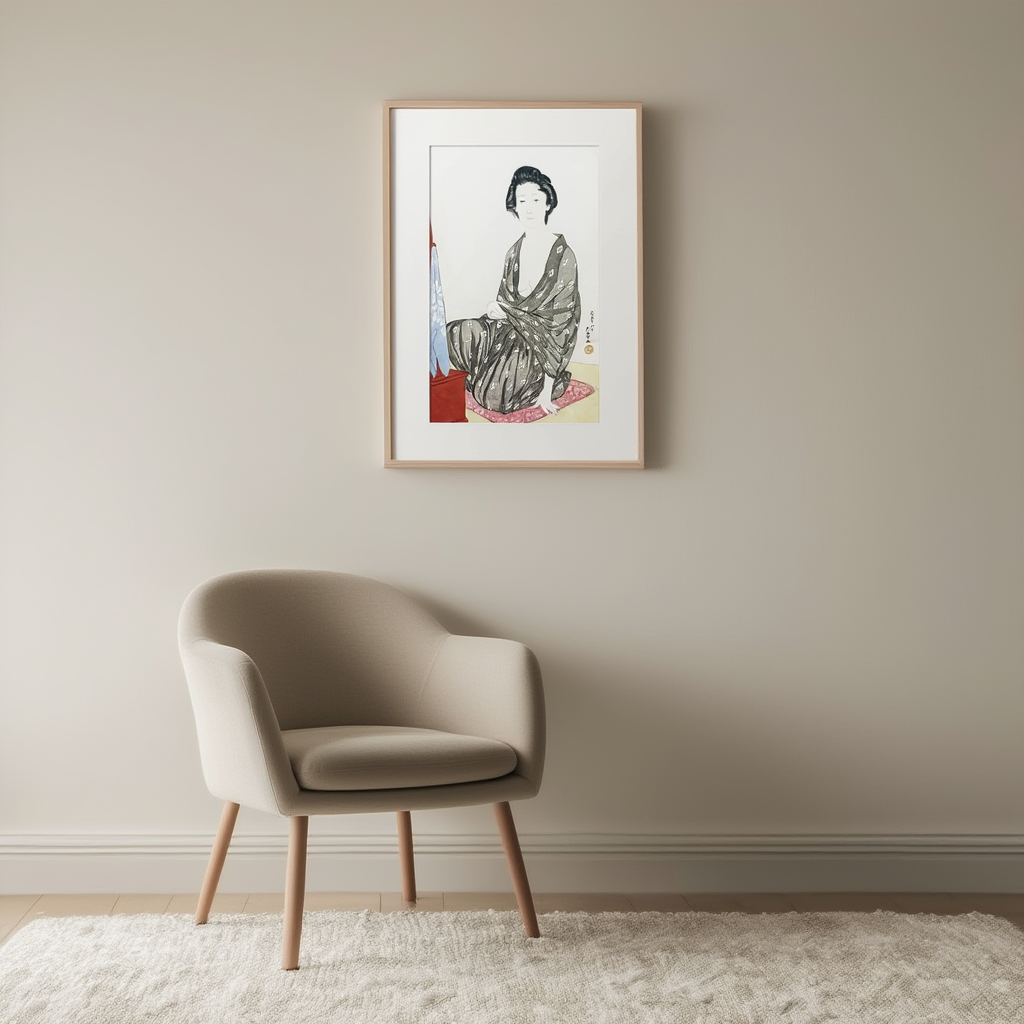Woman In A Summer Kimono by Hashiguchi Goyo - Hakyarts