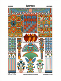 Auguste Racinet – Égyptien Print – XVI Century Vintage Historical Art Poster