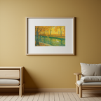 Hirschl and Adler Canal à Annecy – Henri Le Sidanier Poster | Post-Impressionist Canal & Urban Landscape Art Print - Hakyarts