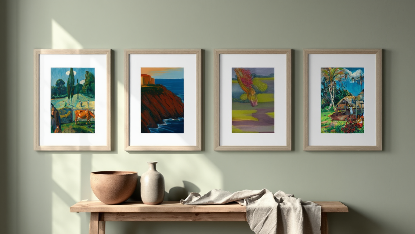 Gauguin Exotic Landscapes – 4 Prints Mix & Match