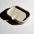 Minimalist  Soap Holder – White Cream Bathroom Decor