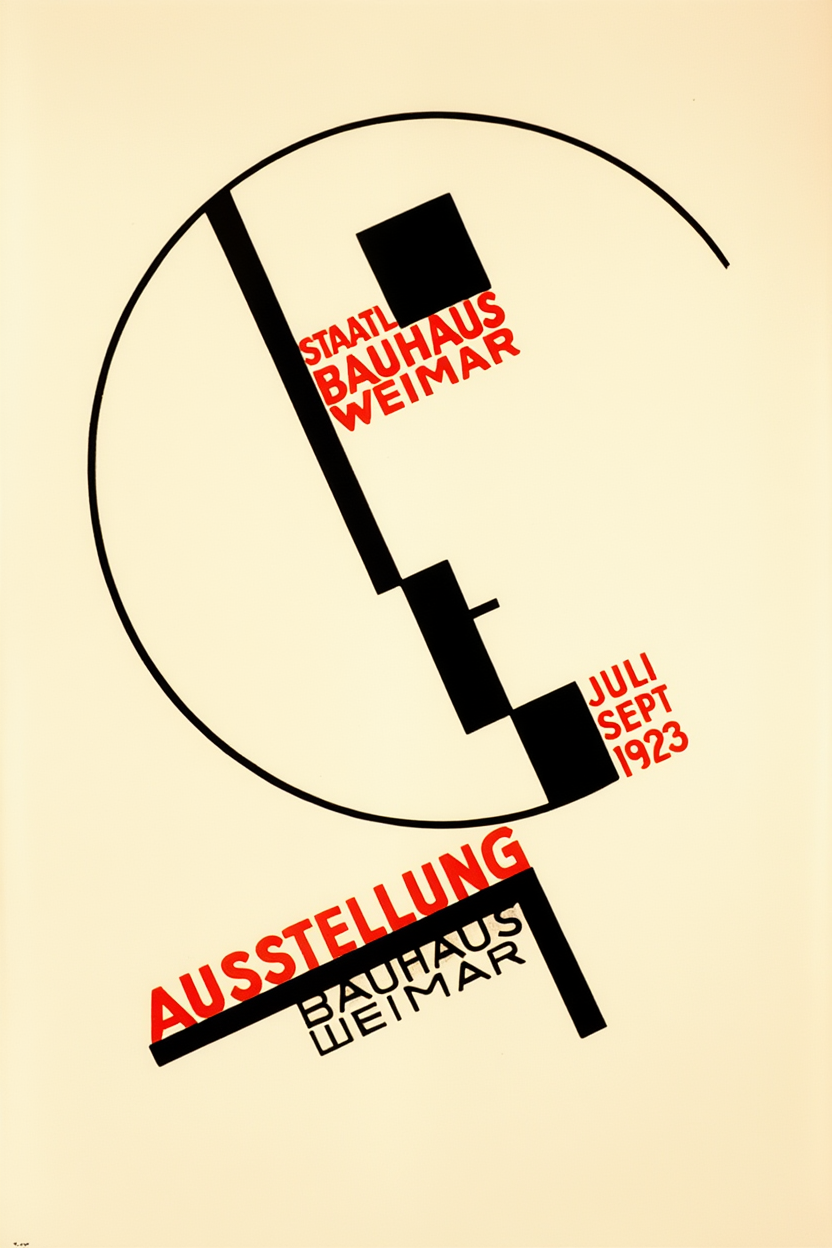 Weimar Bauhaus Postkarten Nr. 14 by Dörte Helm (1923) – Bauhaus Modernist Art Print