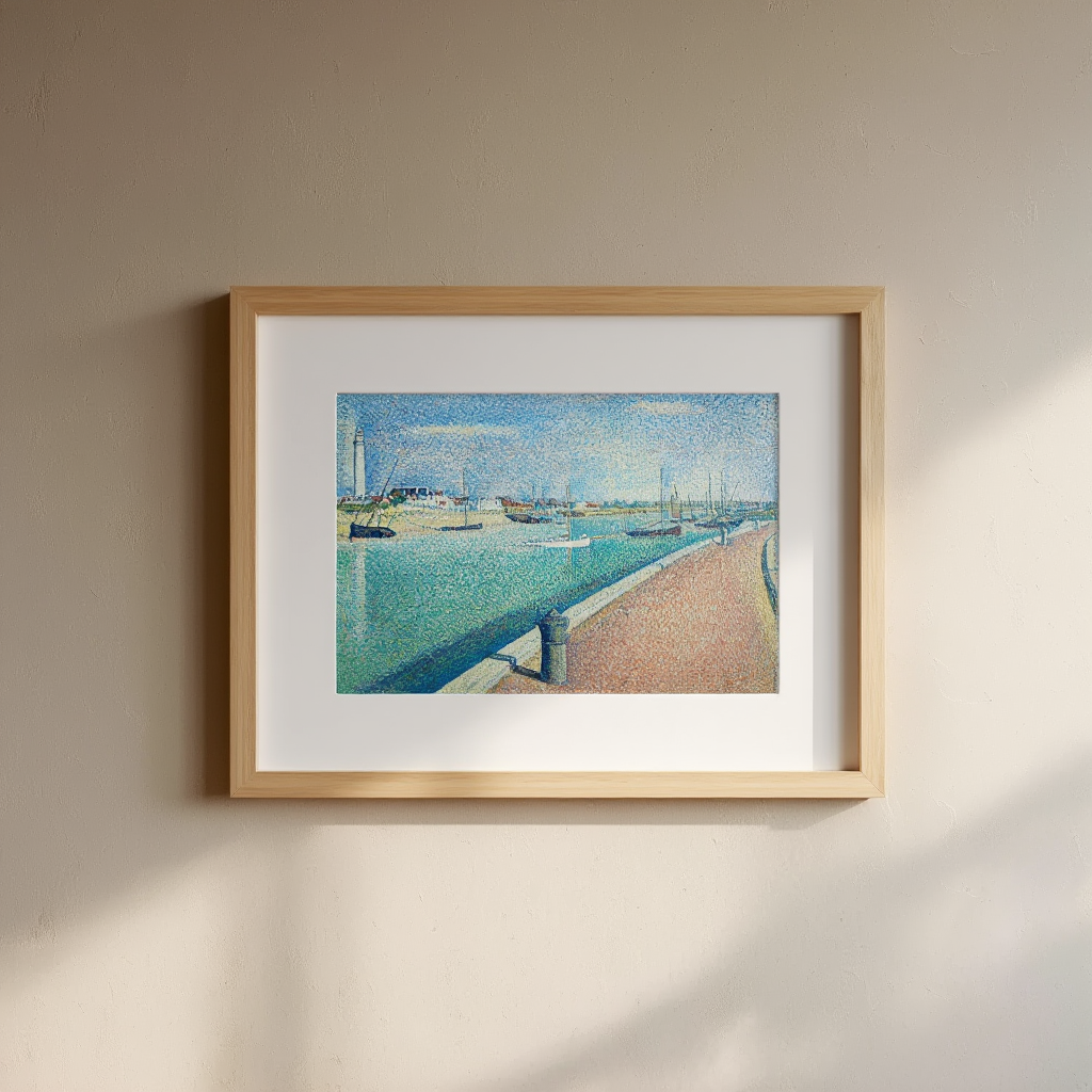 Georges Seurat – The Channel of Gravelines, Petit-Fort-Philippe Print (1890) – Vintage French Art Poster