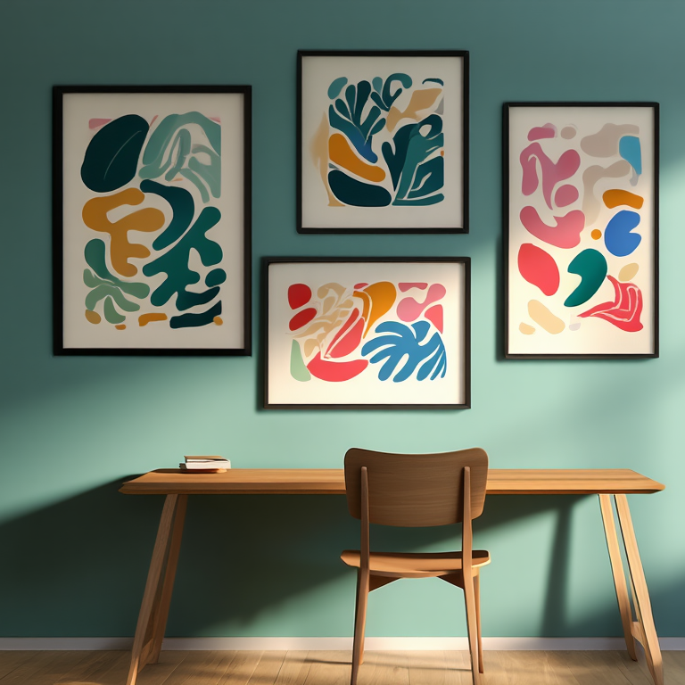 Matisse Artistic – Bedroom Set of 4 Prints