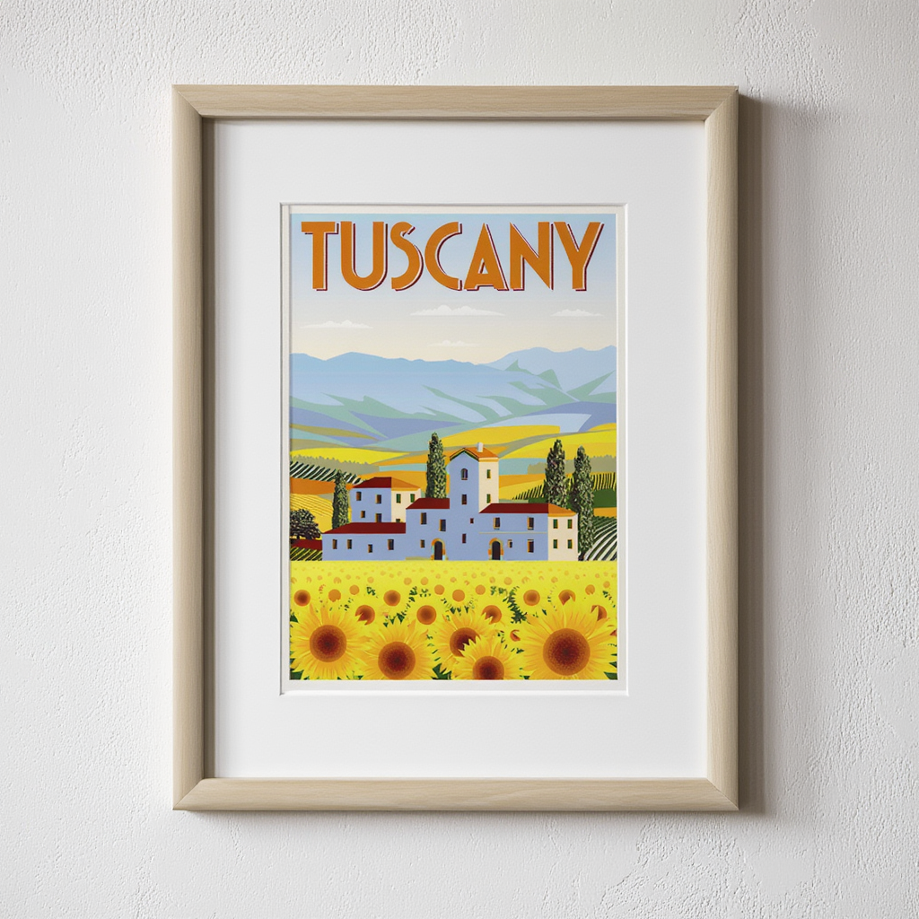 Tuscany Travel Poster