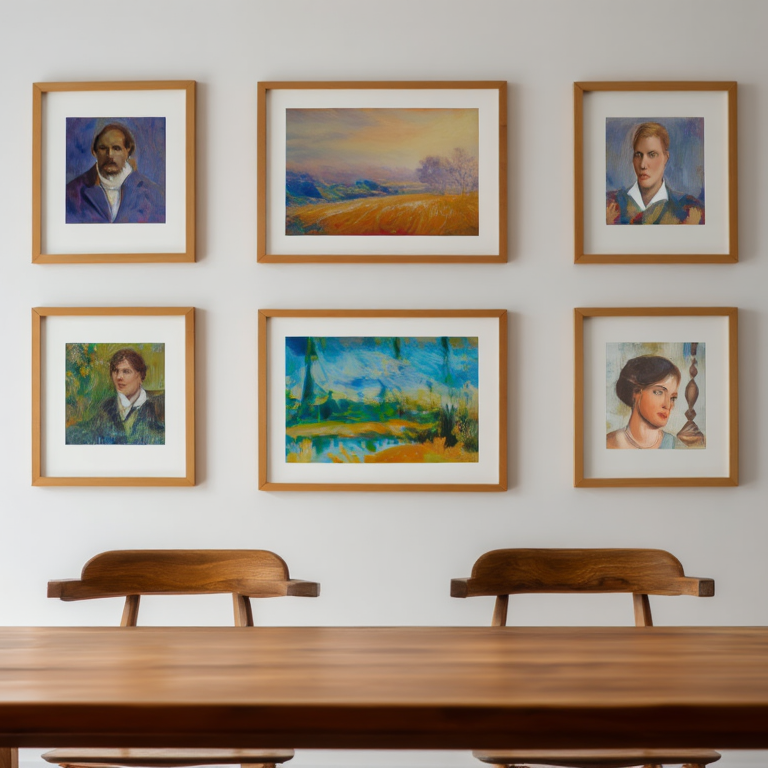 The Refined Wall – Set of 5 Vintage-Inspired Prints