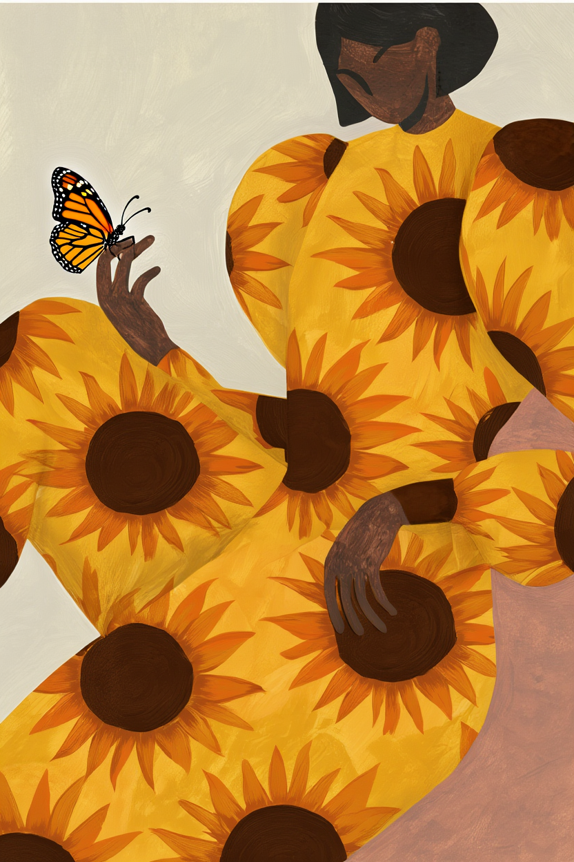 Brown & Earthy Florals – 7 Prints Mix & Match Collection