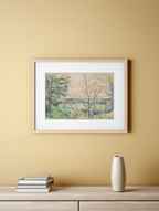 In the Oise Valley – Paul Cézanne Poster | Post-Impressionist Landscape Art Print